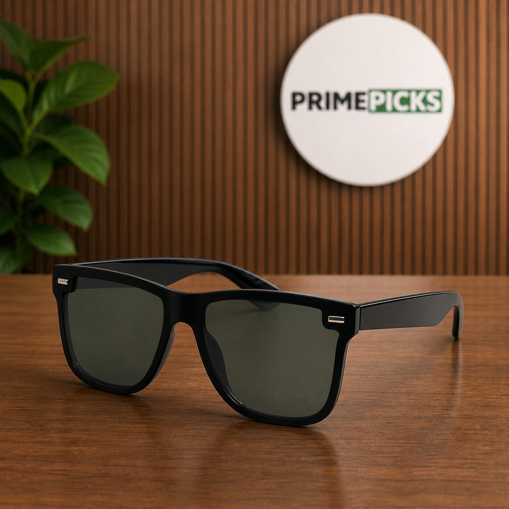 Ray-Ban black flat-top polarized sunglasses – PrimePicks office hero