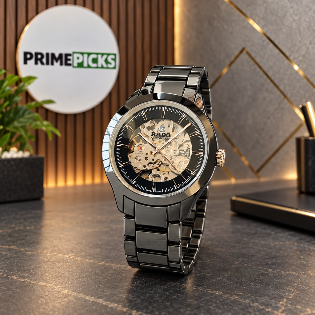 Rado Automatic Skeleton Watch in the PrimePicks office