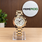 Michael Kors Raquel Series gold-tone silver-dial watch in PrimePicks office