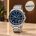 Coach Charter 14602738 silver and navy watch in PrimePicks office setting