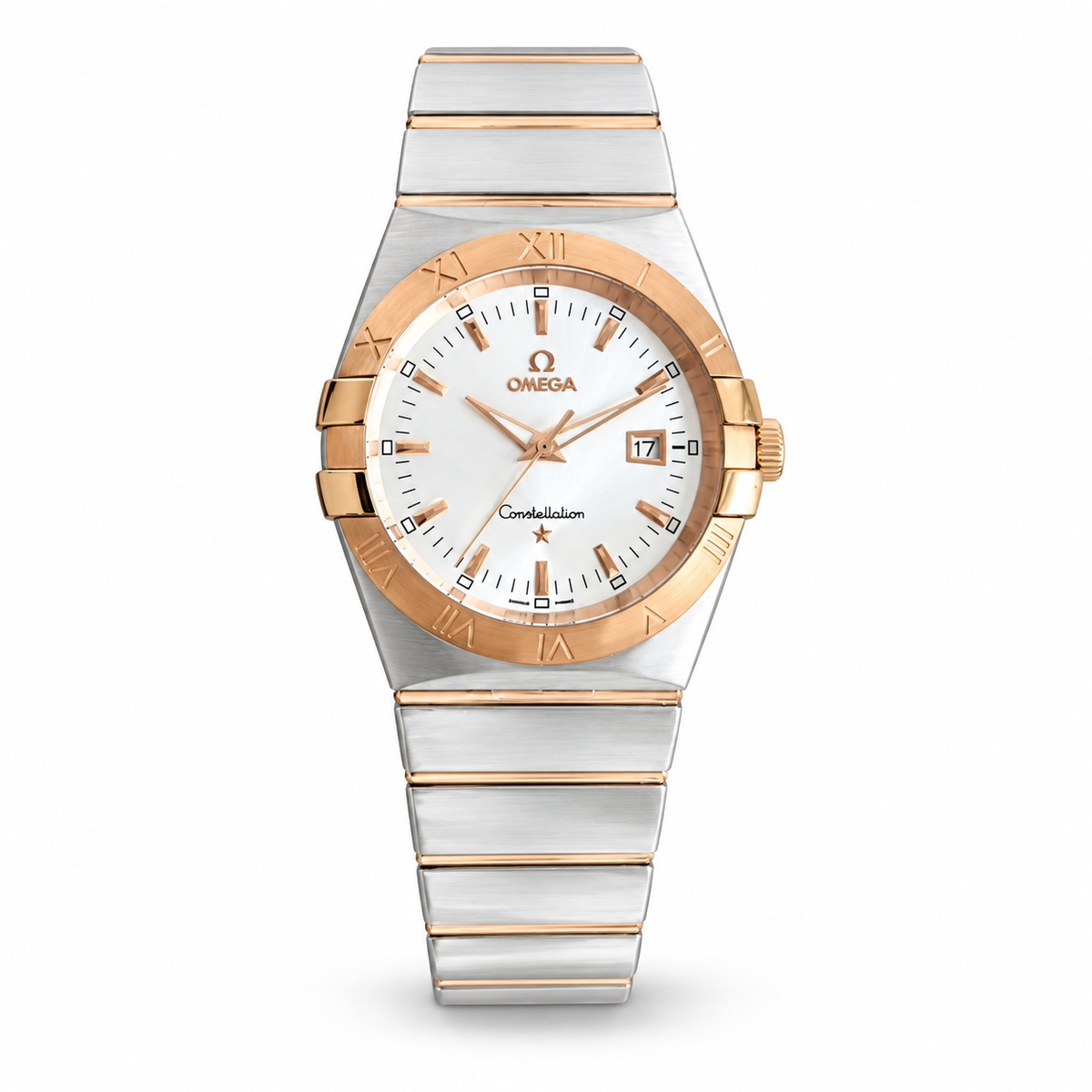 Omega Constellation Men’s Two-Tone Watch – White Dial Collection
