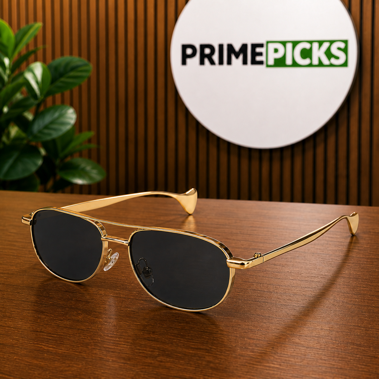 Prada oval sunglasses – double bridge and flared temple-tip detail