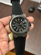 Michael Kors Dylan chronograph in gunmetal and black product photograph