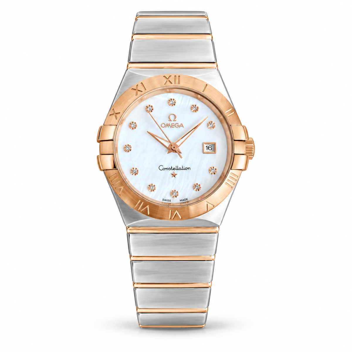 Omega Constellation Men’s Two-Tone Watch – White Dial Collection