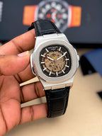 Patek Philippe Nautilus-inspired automatic skeleton watch - Steel Black - supplier photo
