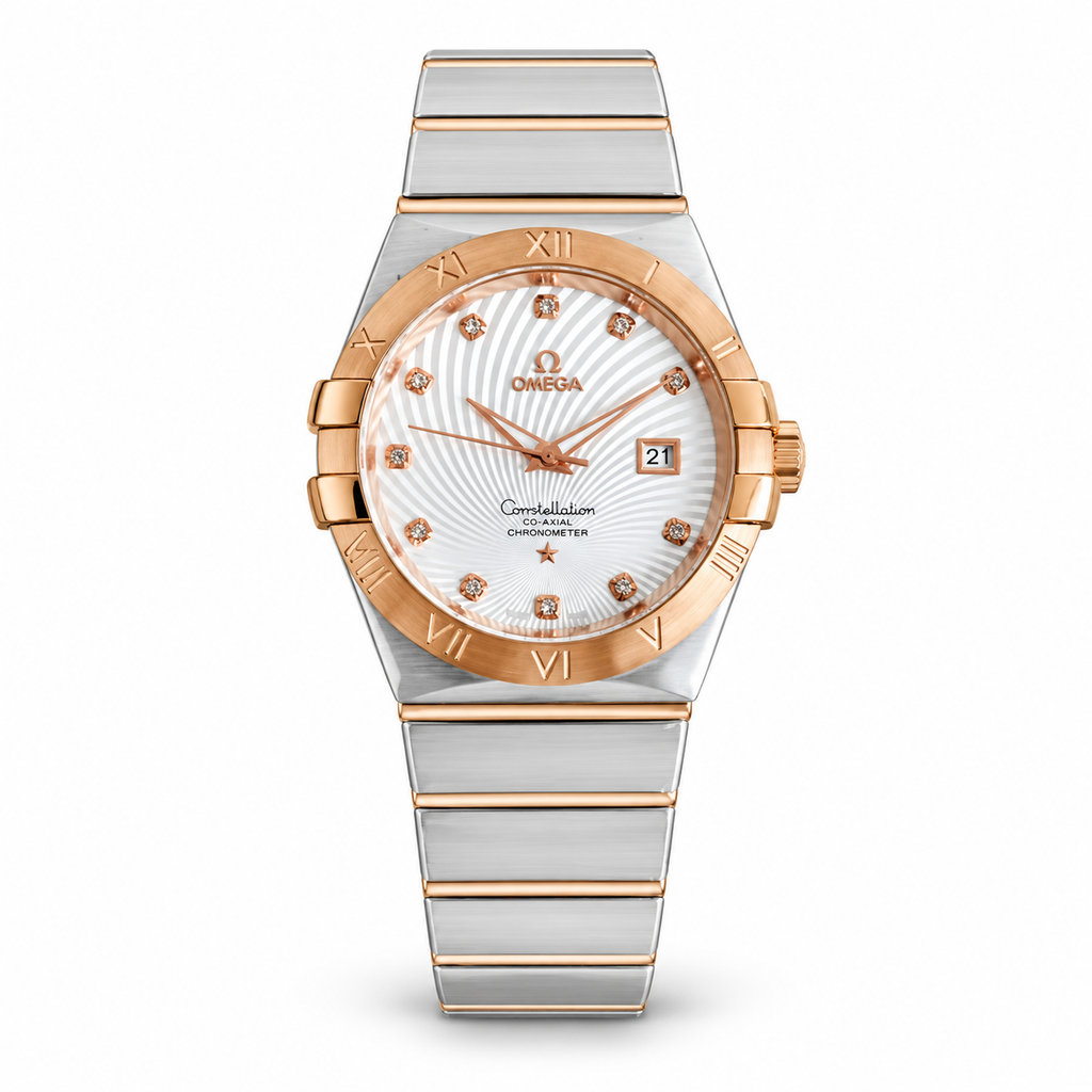 Omega Constellation Men’s Two-Tone Watch – White Dial Collection