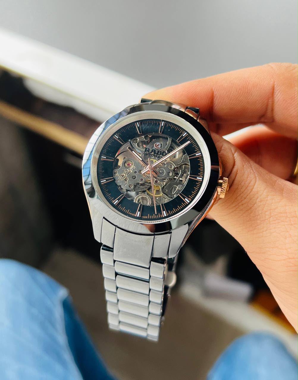 Rado Automatic Skeleton Watch supplied close-up
