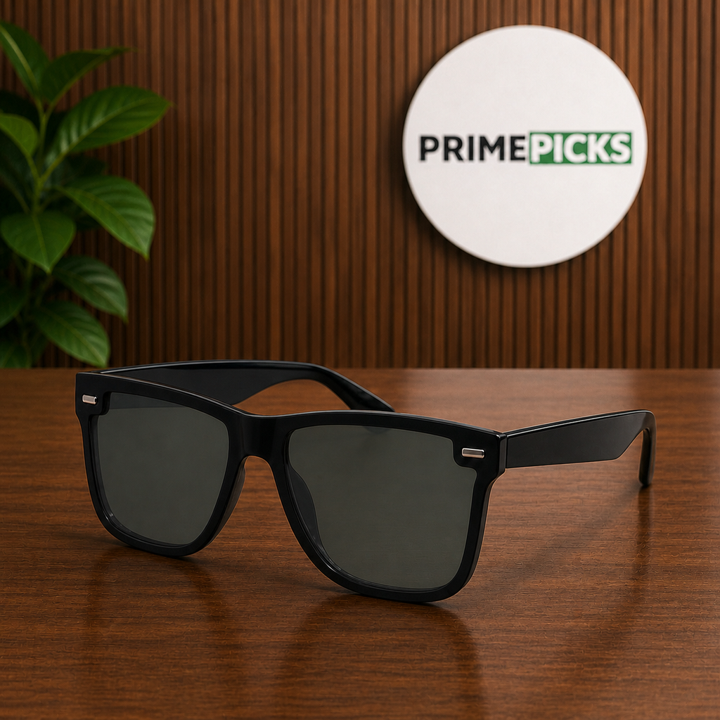 Ray-Ban black polarized sunglasses – PrimePicks office lifestyle