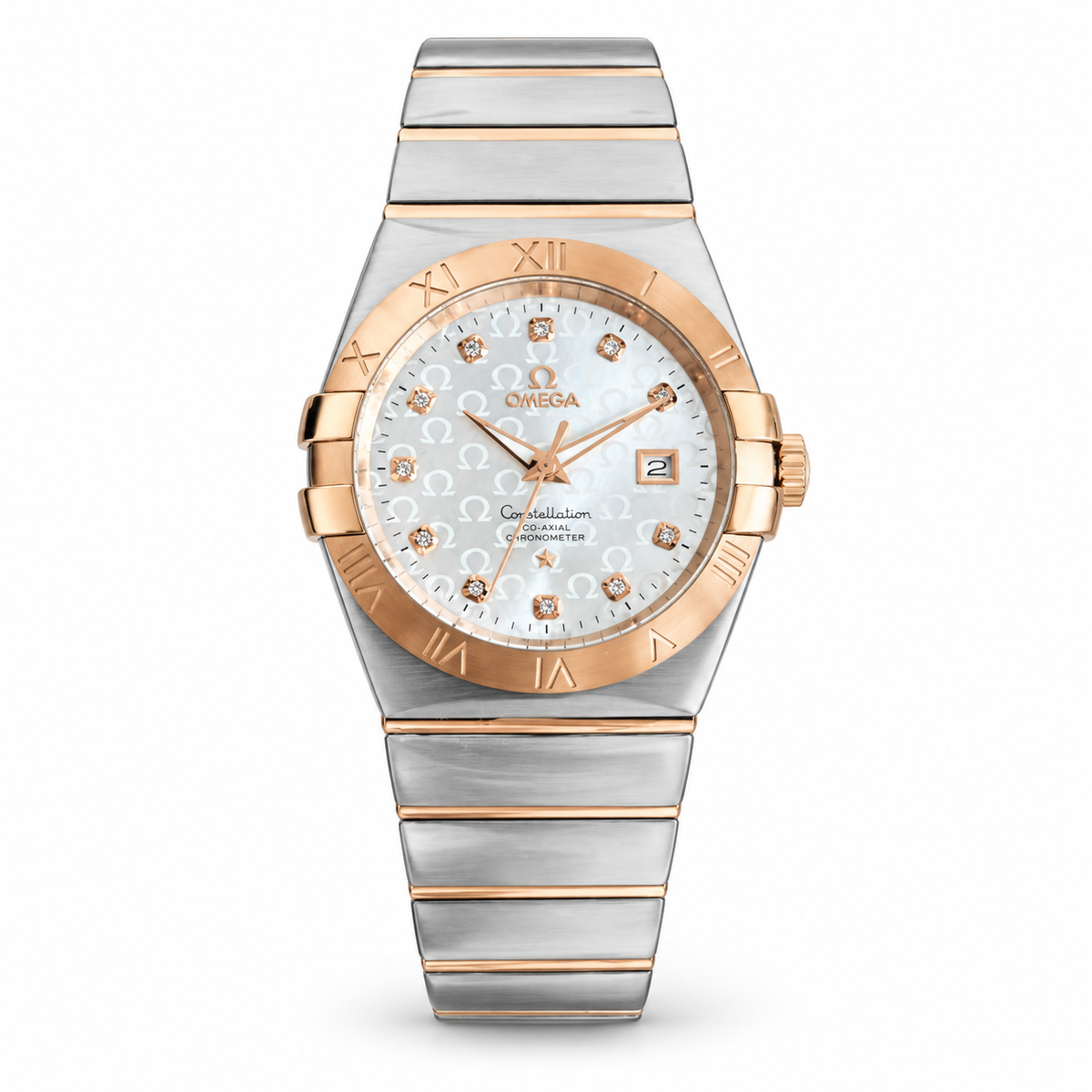 Omega Constellation Men’s Two-Tone Watch – White Dial Collection