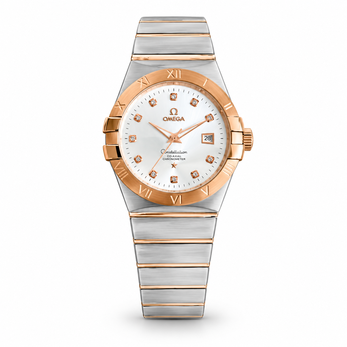 Omega Constellation Men’s Two-Tone Watch – White Dial Collection