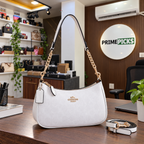 Coach Teri shoulder bag in Chalk White at the PrimePicks office