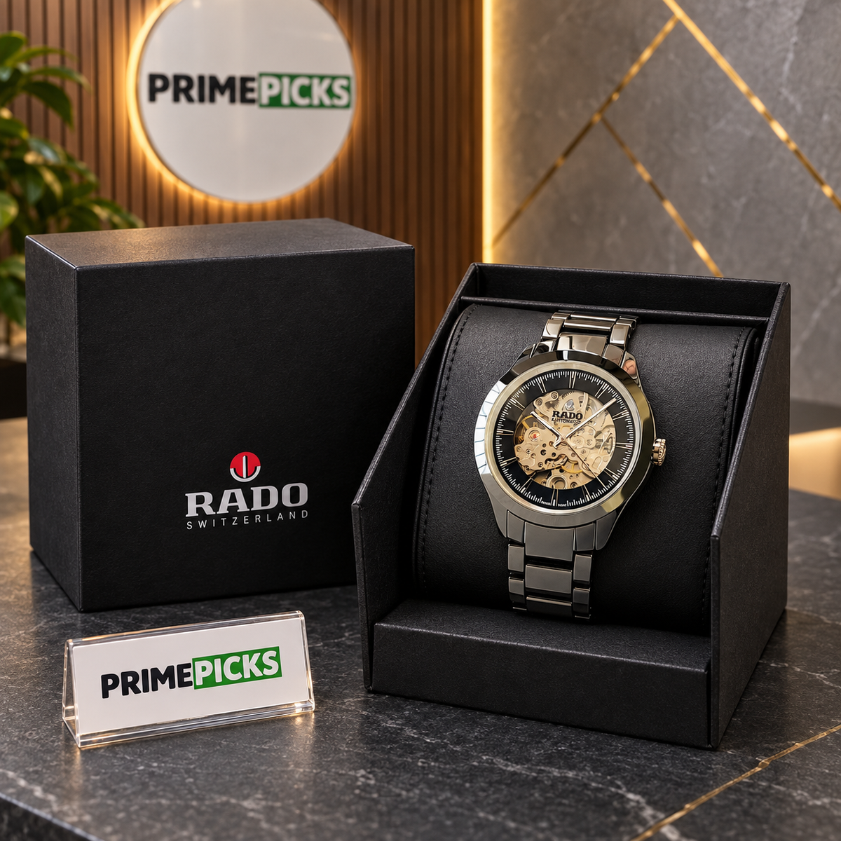 Rado Automatic Skeleton Watch with matching OG box