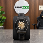 Patek Philippe Nautilus-inspired automatic skeleton watch - Full Black - PrimePicks office