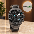 Coach Charter 14602738 gunmetal turquoise accent watch in PrimePicks office setting