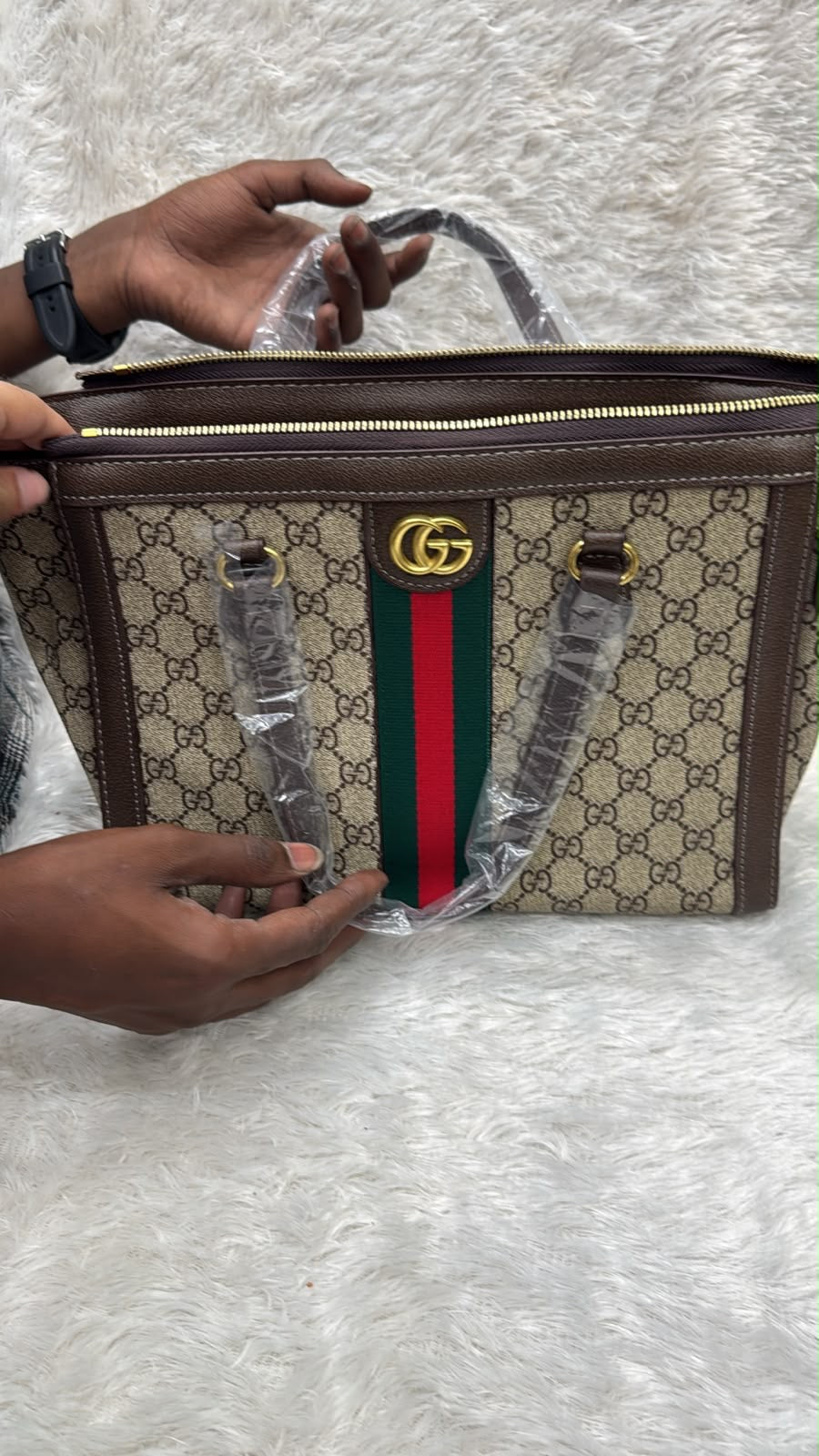 Gucci GG Ophidia Supreme Medium Tote Bag
