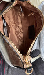 Coach Teri shoulder bag interior and branded lining detail