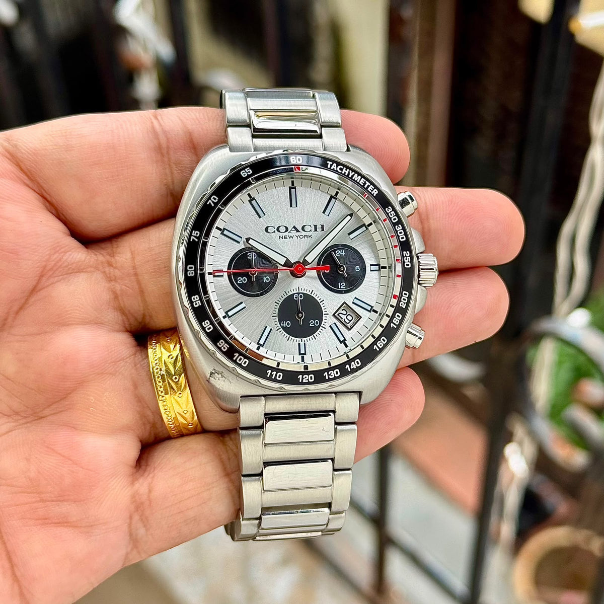 Coach Charter 14602738 silver silver dial watch product photo