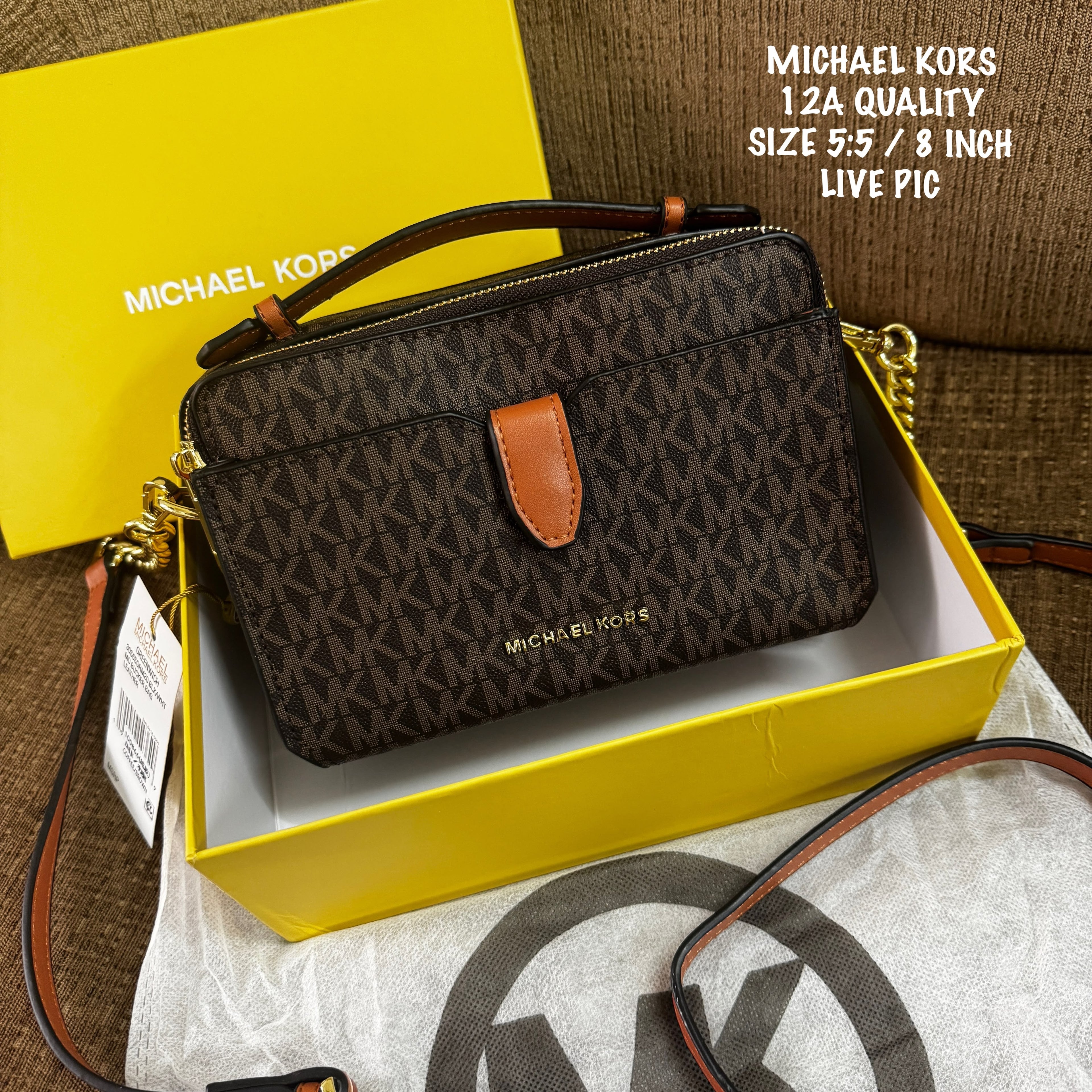 Michael Kors Jet Set Med Double Zip