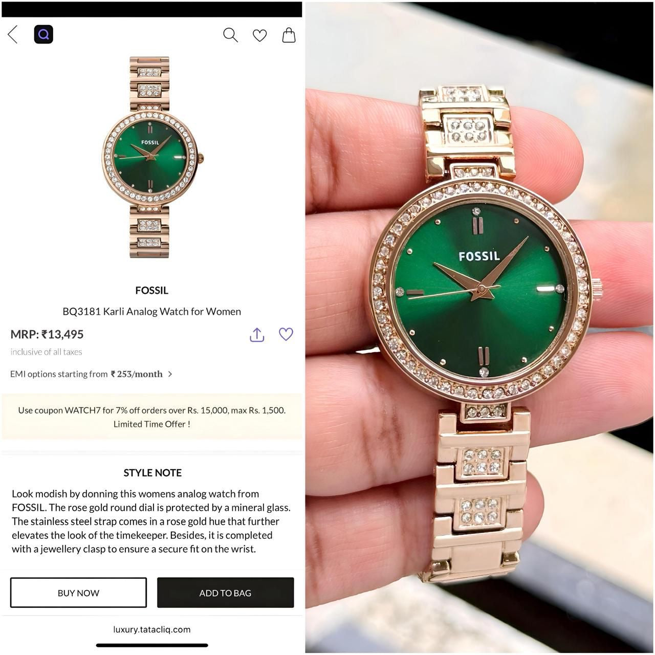 Fossil Karli BQ3181