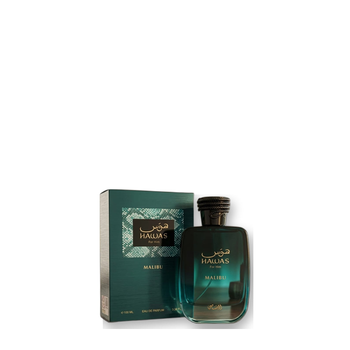 Rasasi Hawas For Him Malibu Eau de Parfum 100 ml on white background