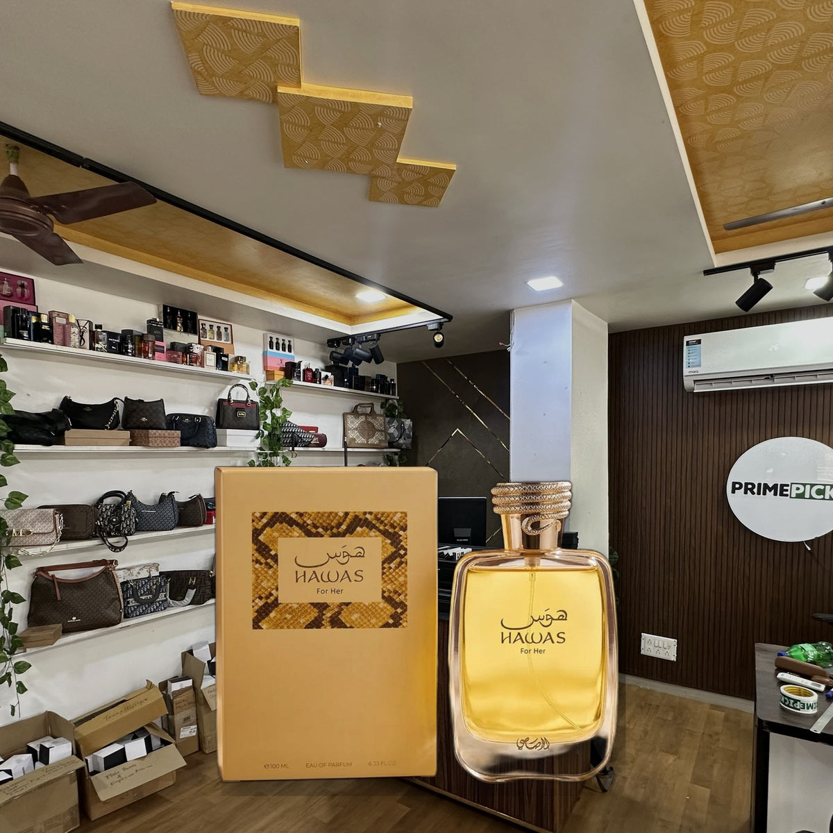 Rasasi Hawas For Her – Gold 100 ml at PrimePicks office
