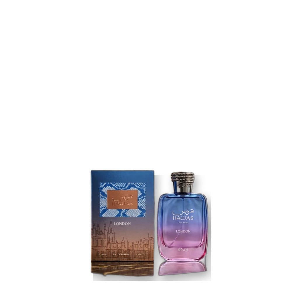 Rasasi Hawas For Him London Eau de Parfum 100 ml on white background