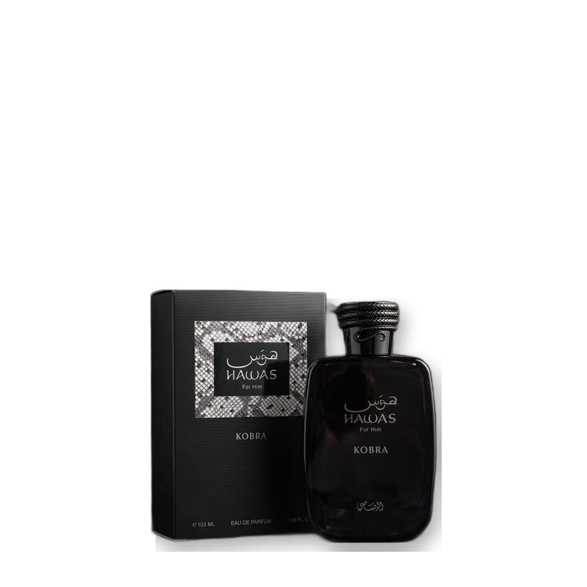 Rasasi Hawas For Him Kobra Eau de Parfum 103 ml on white background