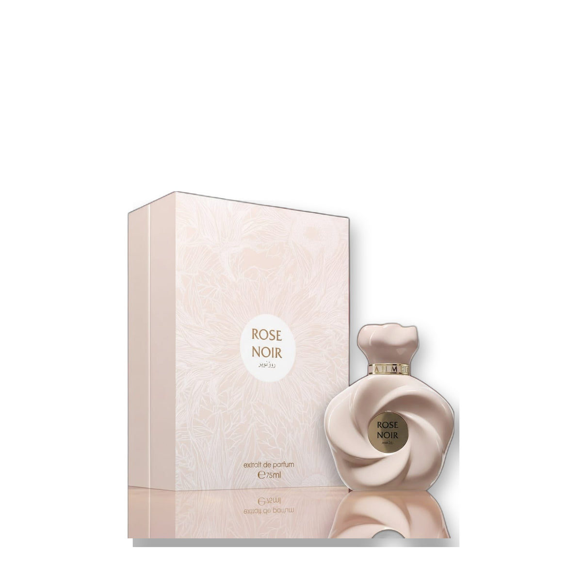 Ahmed Al Maghribi Rose Noir Extrait de Parfum 75 ml on white background