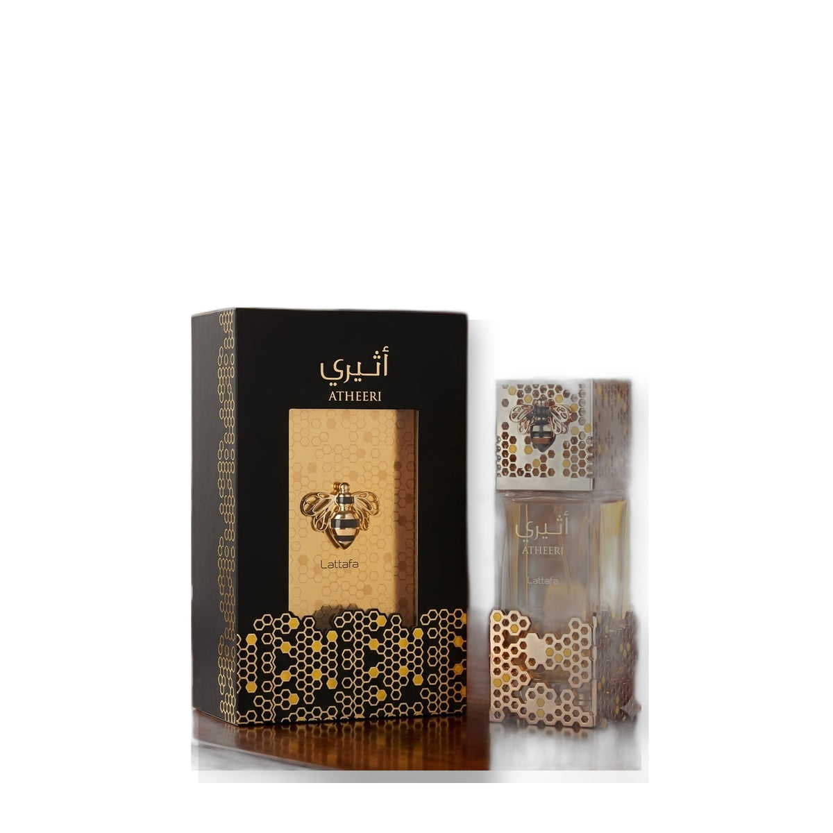 Lattafa Atheeri Eau de Parfum on white background
