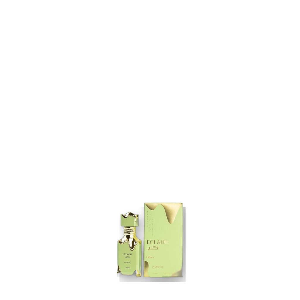 Lattafa Eclaire Pistache Eau de Parfum 100 ml on white background