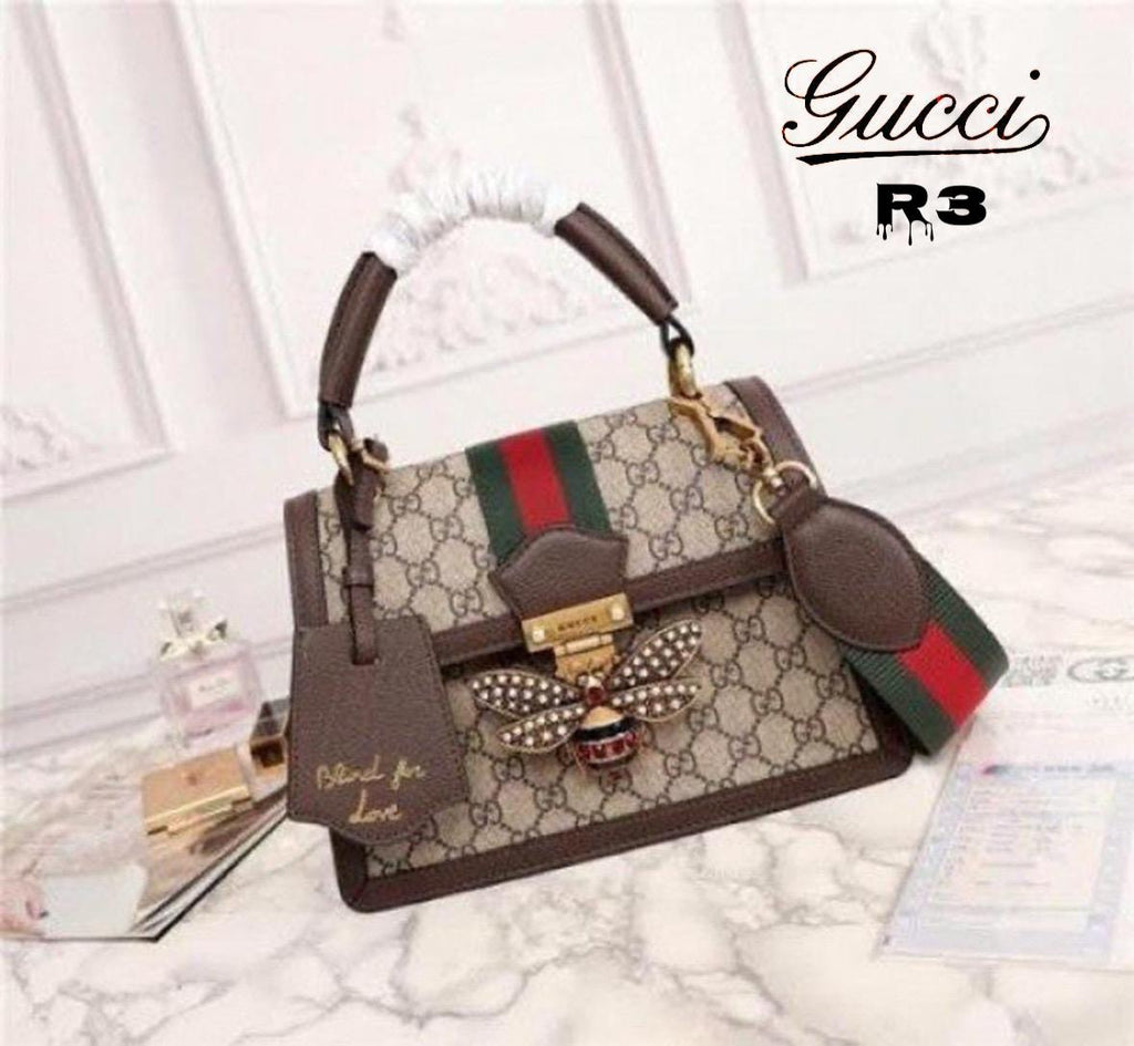 Gucci Padlock Queen Margaret Bee Press Lock Shoulder Bag