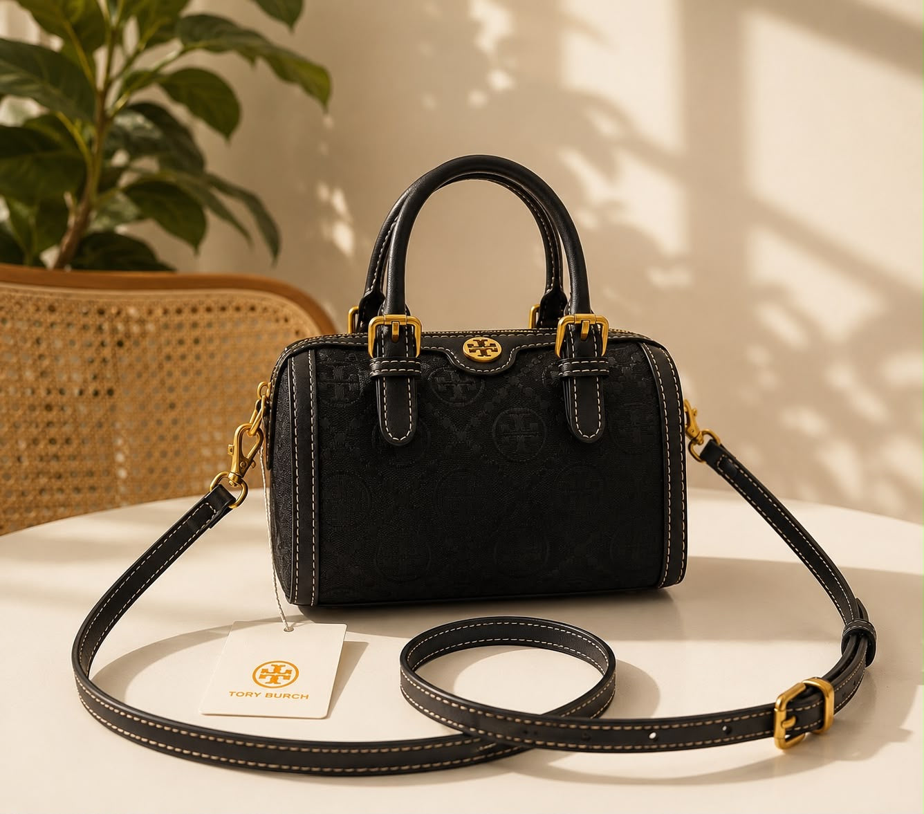 Tory Burch T Monogram Barrel