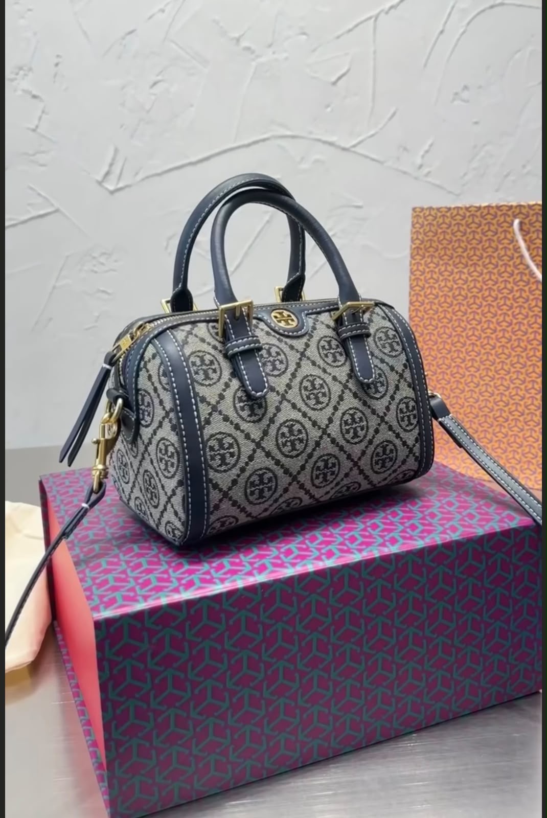 Tory Burch T Monogram Barrel