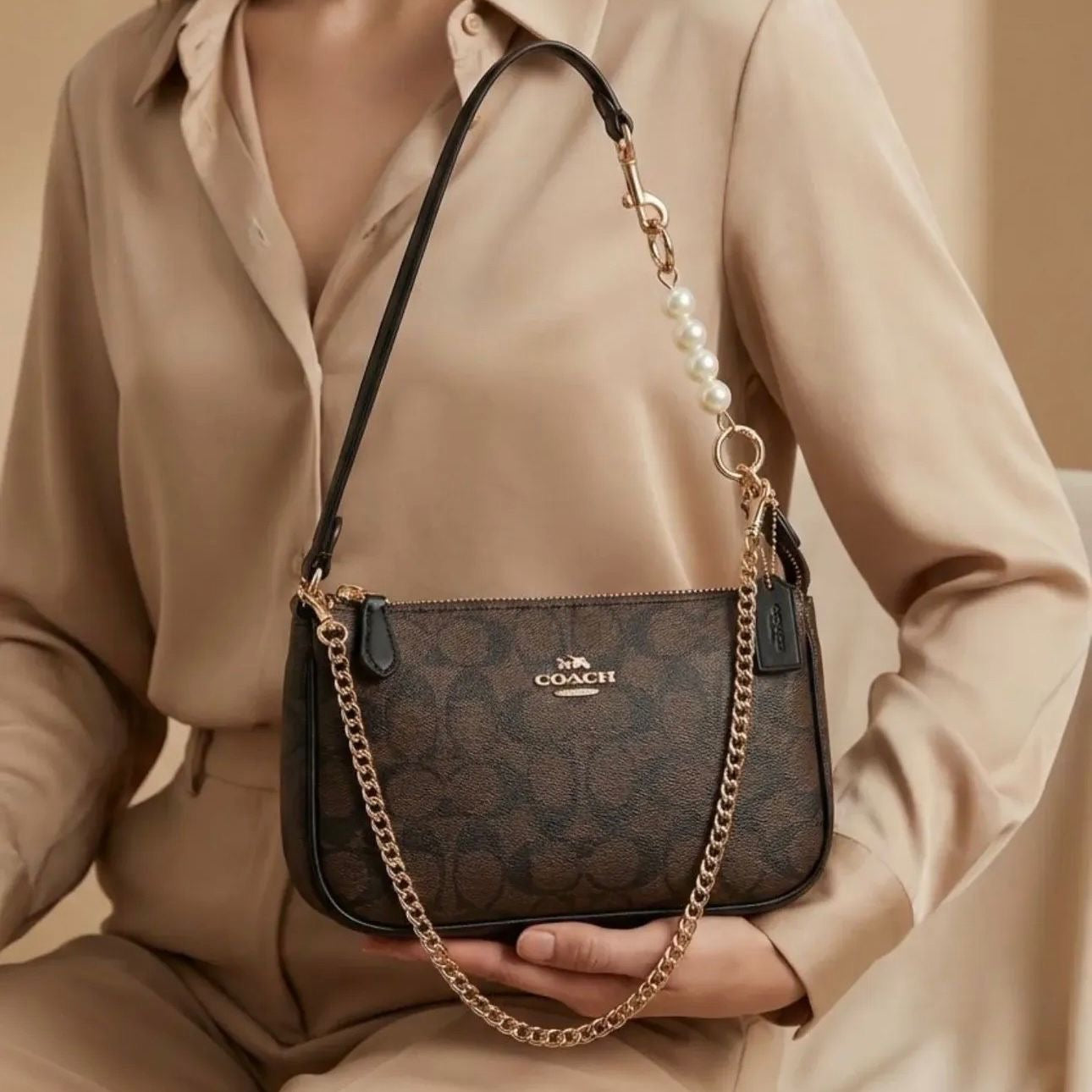 Coach Nolita Daisy Applique Bag