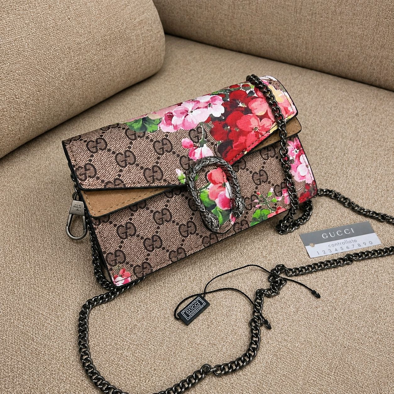 Gucci Blooms Print GG Bag