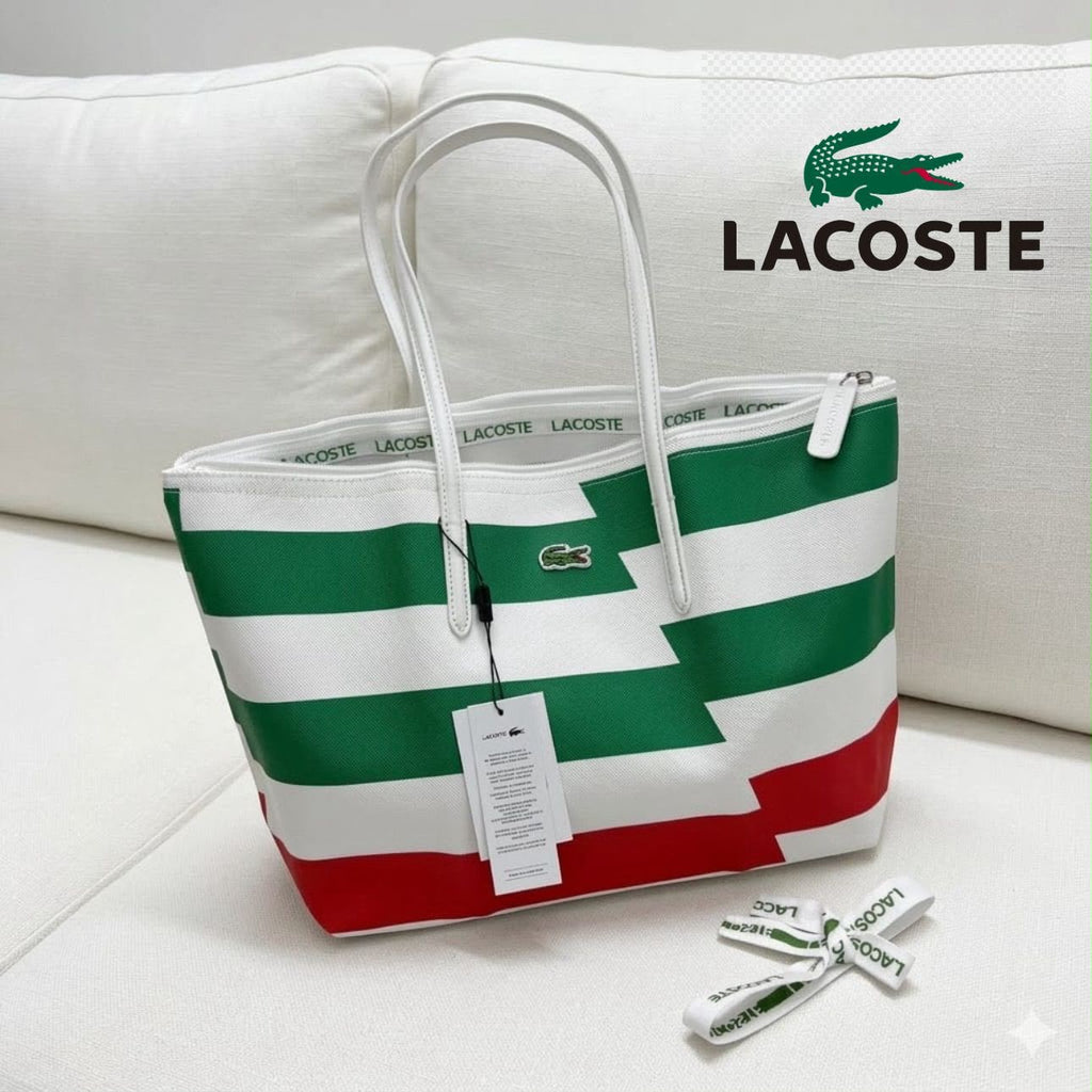 Lacoste Large Zip Tote Bag