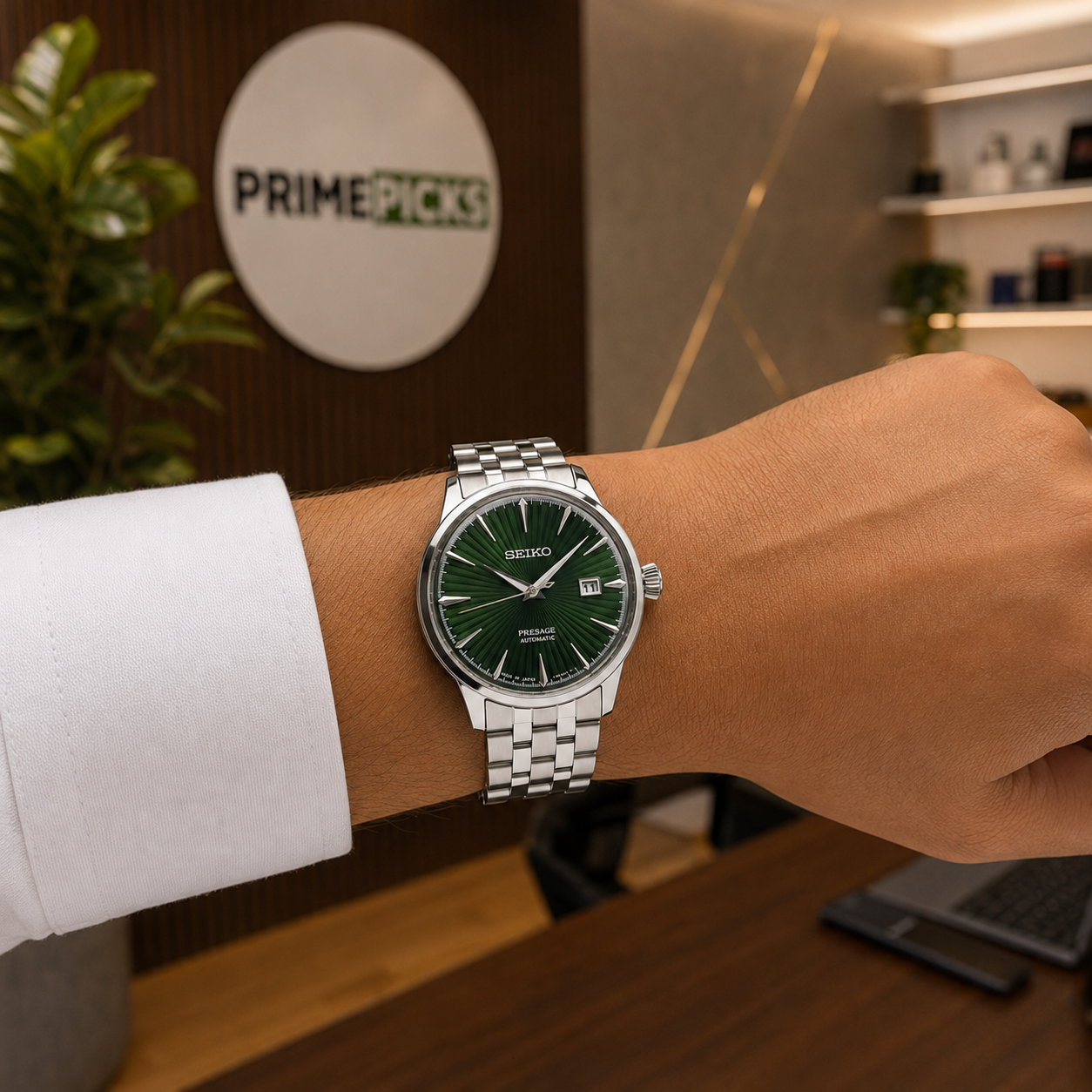 Seiko Presage SRPE15J1 Automatic Watch – Green Dial