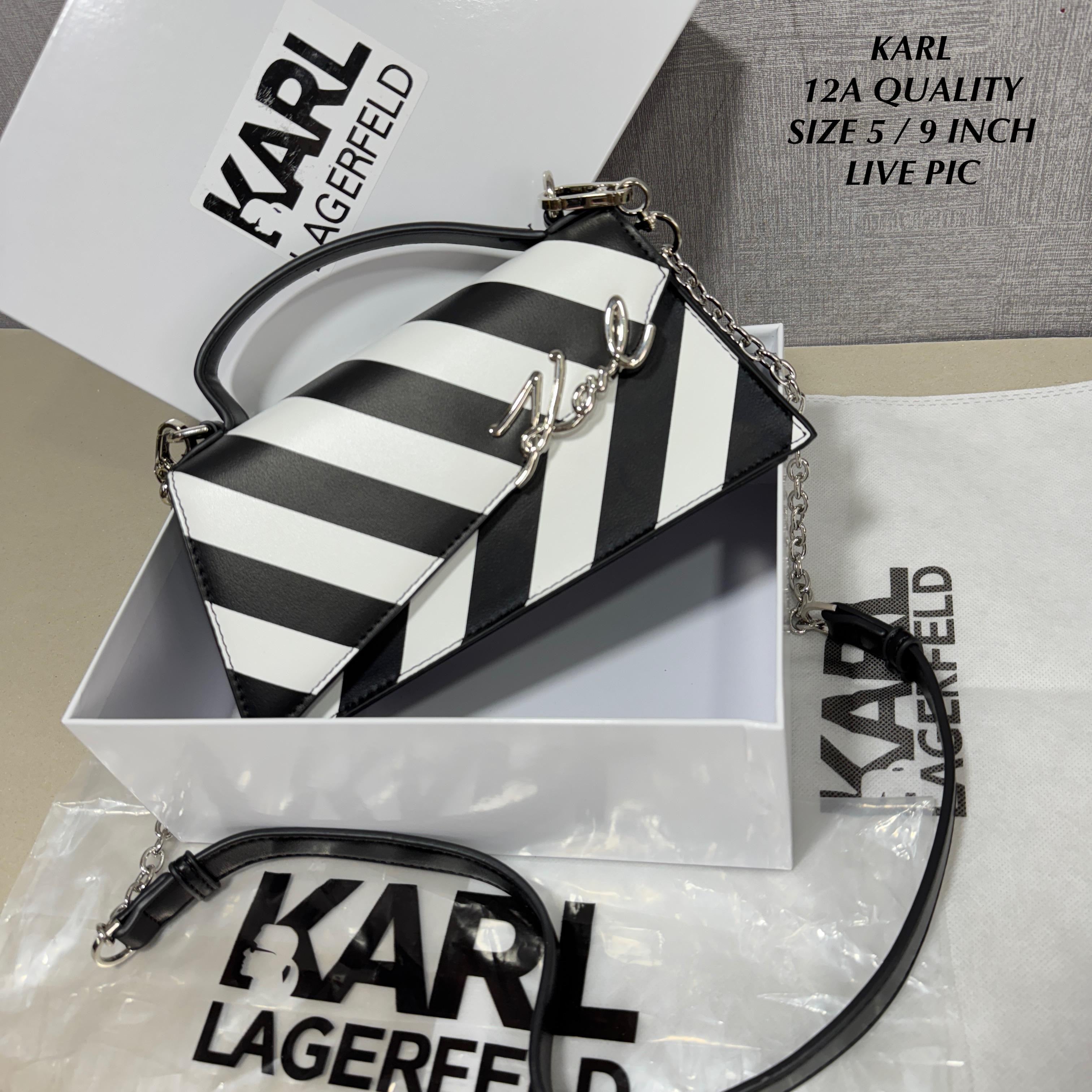 Karl Lagerfeld K/Signature Leather Bag