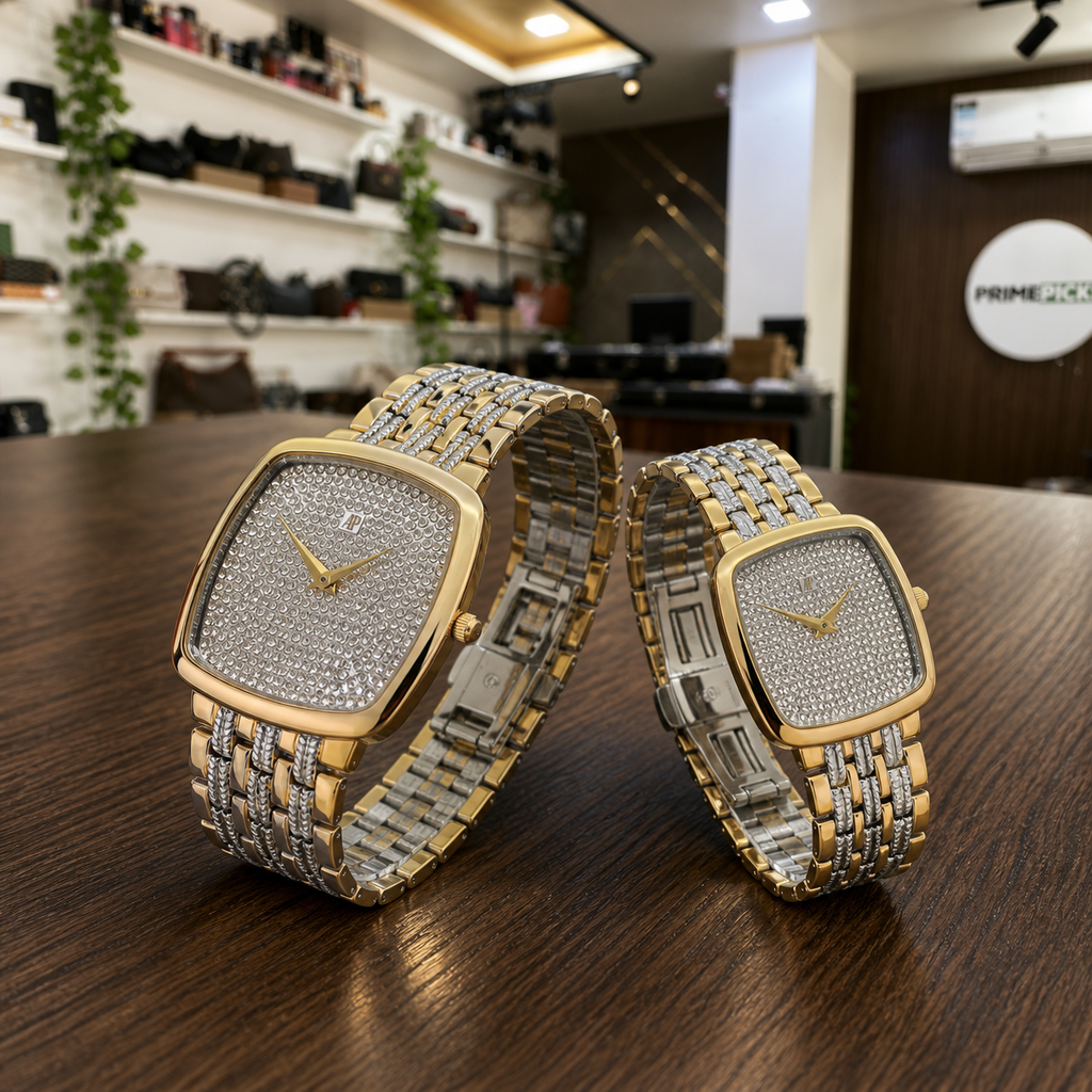 Audemars Piguet Slim Edge couple watch case and bracelet profile