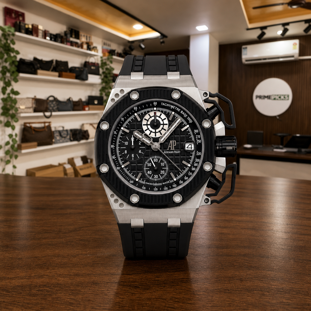 Audemars Piguet Survivor Black chronograph in Primepicks boutique