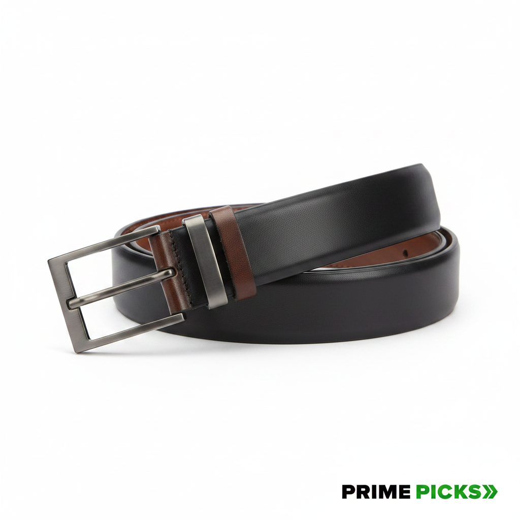 Primepicks Men’s Reversible Leather Belt