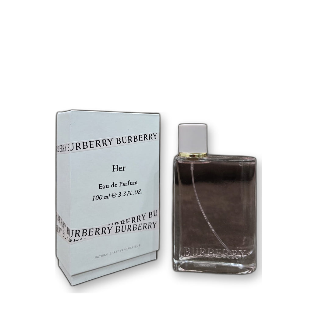 Burberry Her Eau de Parfum 100 ml on white background