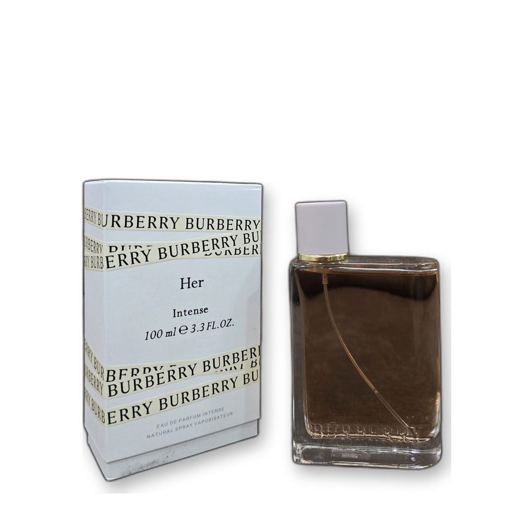 Burberry Her Intense Eau de Parfum 100 ml on white background