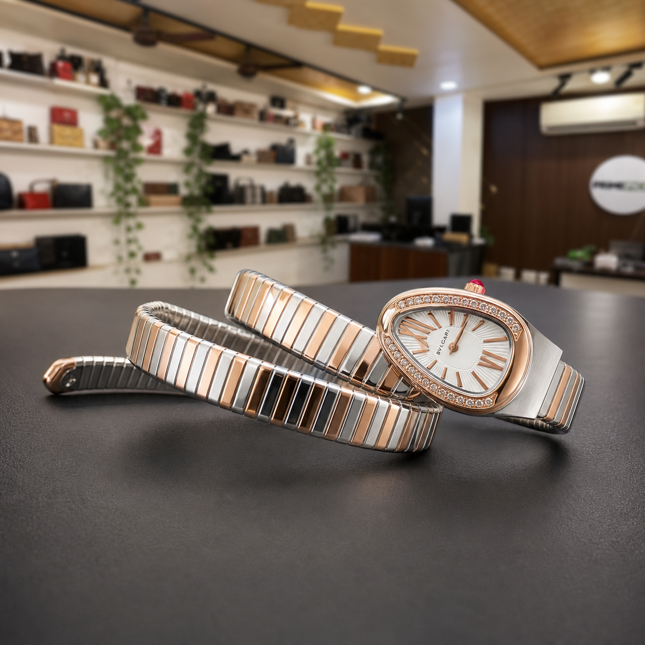 Bvlgari Serpenti Tubogas 103002 flexible spiral bracelet profile