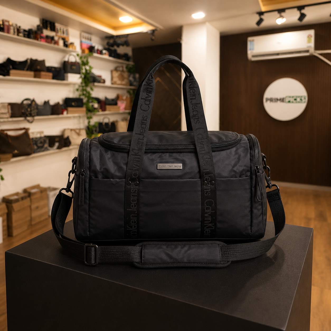 Calvin Klein Jeans black duffel bag in Primepicks boutique