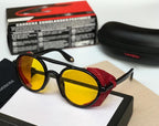 Carrera - Side-Shield Round Yellow Lens - Sunglasses with supplied box