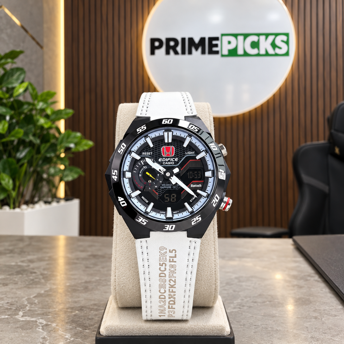 Casio Edifice ECB-2200HTR-1ADR watch in the PrimePicks office