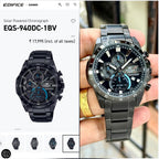 Casio Edifice EQS-940DC-1BV black watch reference comparison