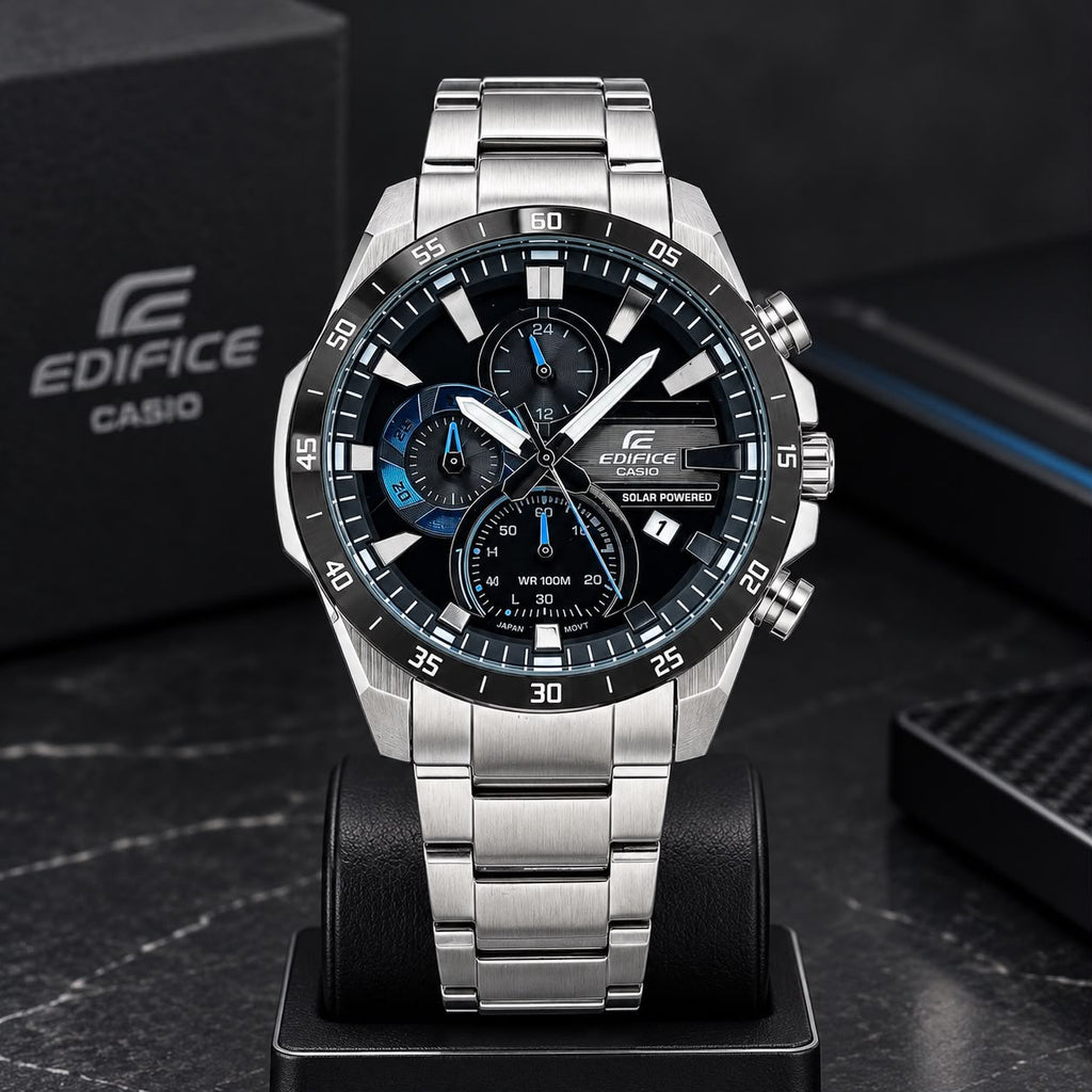 Casio Edifice EQS-940DB-1BV silver watch product display