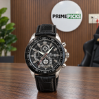 Casio Edifice evergreen chronograph watch displayed in the PrimePicks office